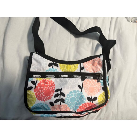 LeSportsac Small Crossbody Bag With Floral Print & Adjustable Strap - Picture 3 of 8